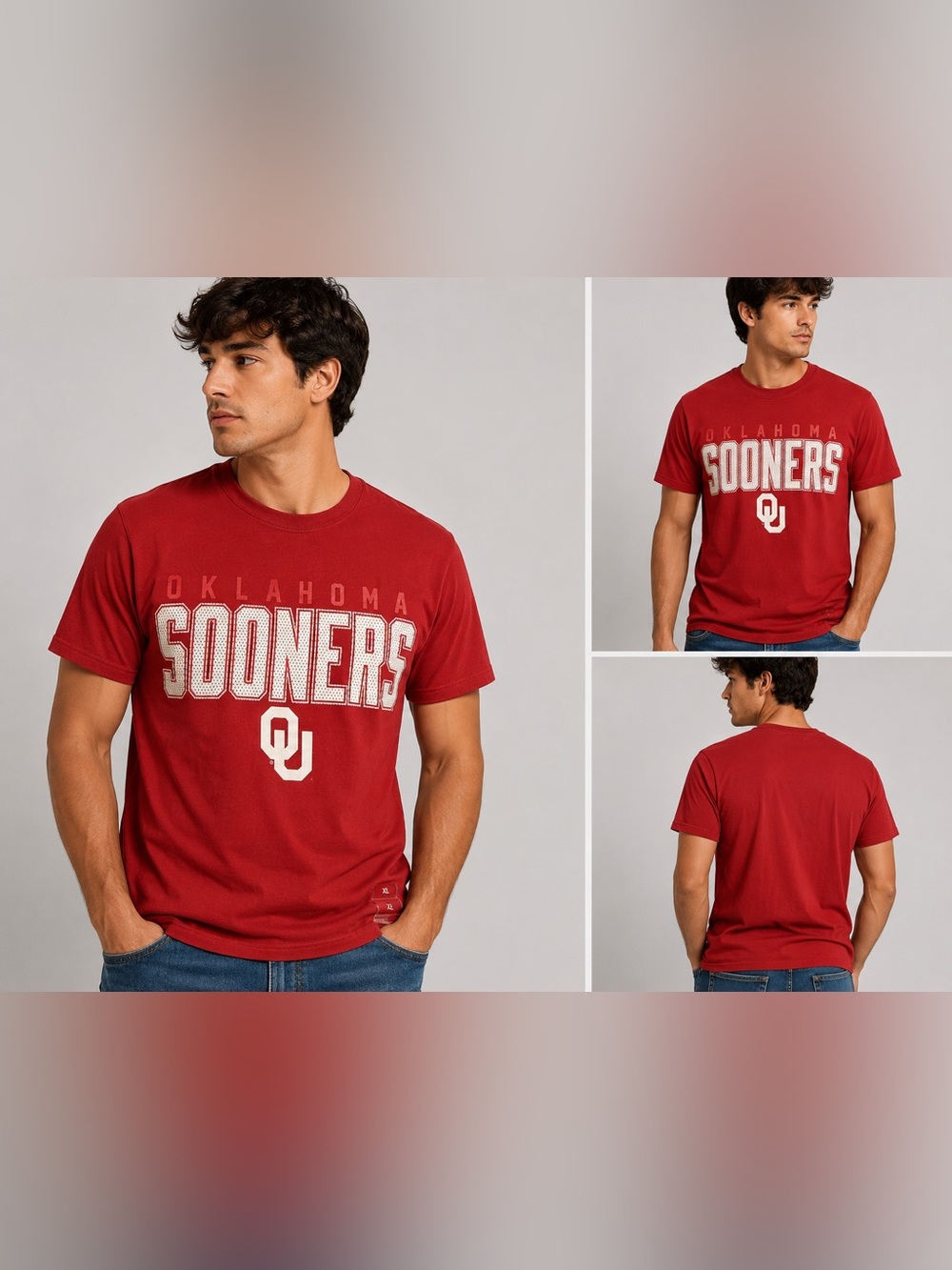 Oklahoma Sooners Red Graphic T-Shirt XL New With Tags College Football OU Tee